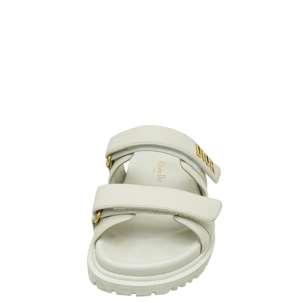 Christian Dior Cream Dioract Sandal 39