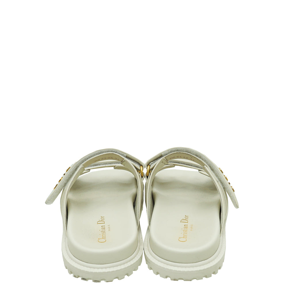 Christian Dior Cream Dioract Sandal 39