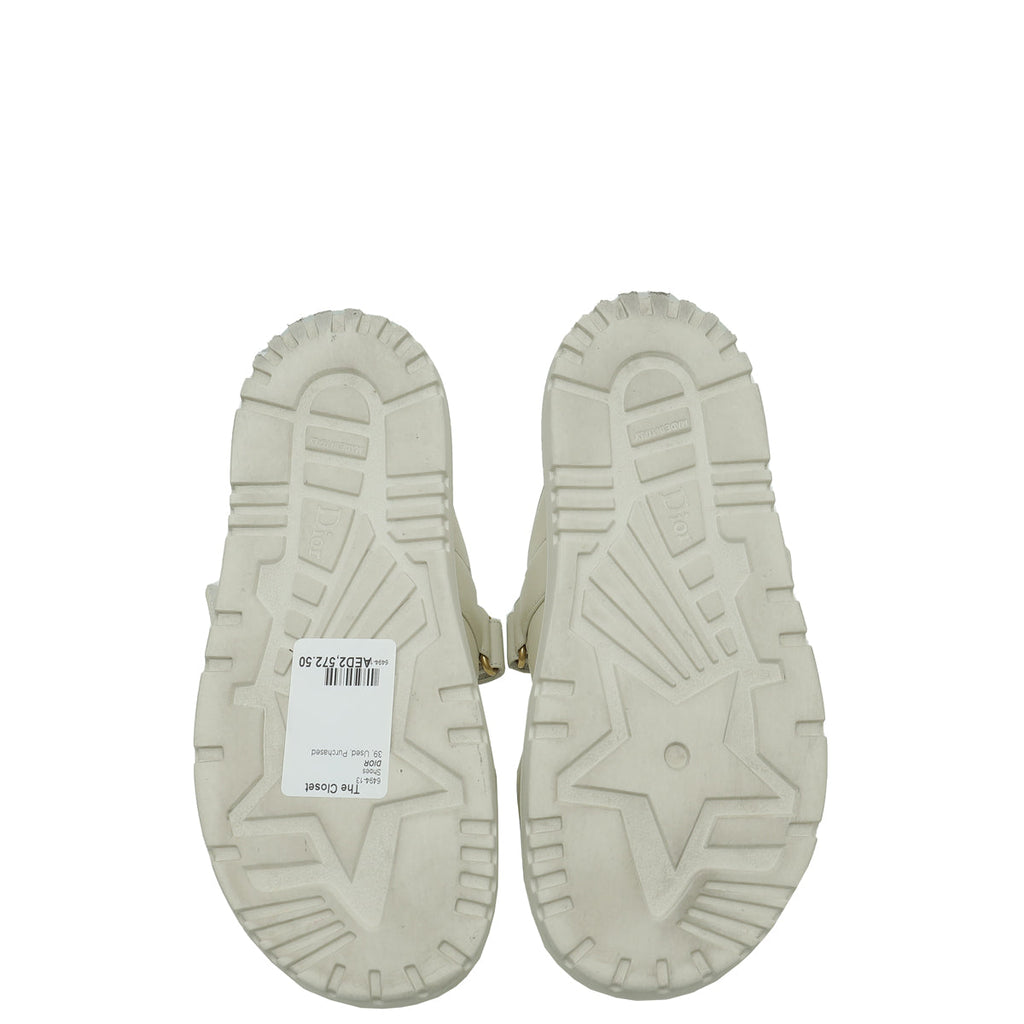 Christian Dior Cream Dioract Sandal 39