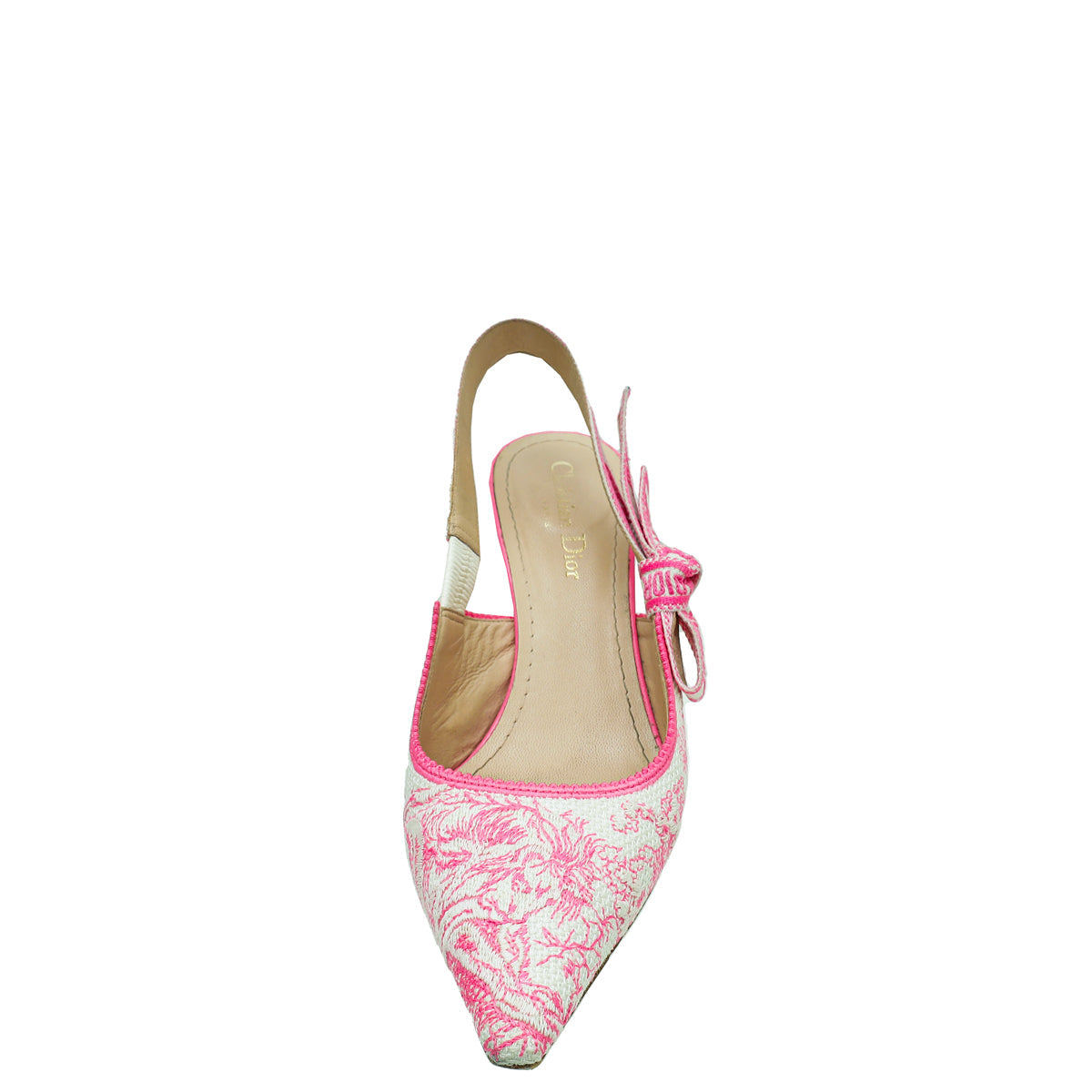 Christian Dior Bicolor Embroidered J'Adior Slingback Pump 39