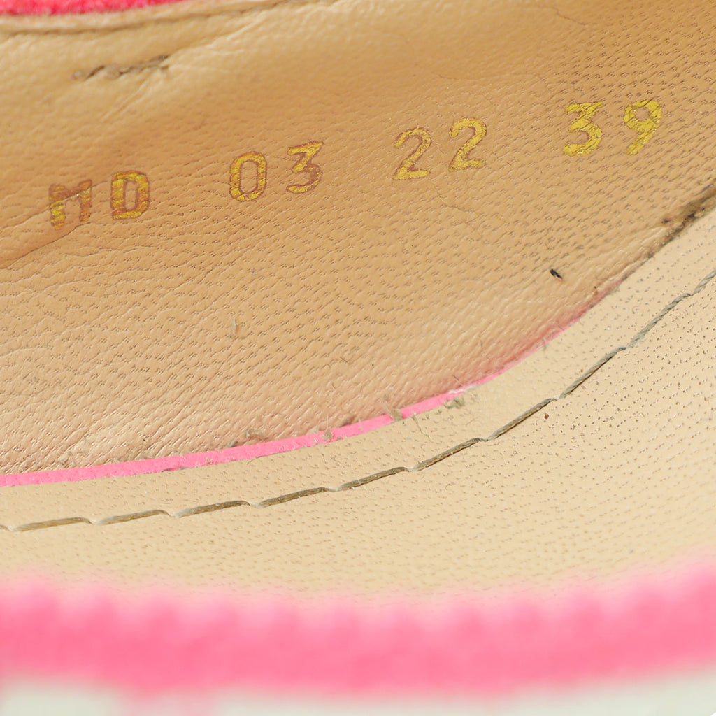 Christian Dior Bicolor Embroidered J'Adior Slingback Pump 39