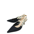 Christian Dior Black J'Adior Technical Fabric Slingback Pump 40.5