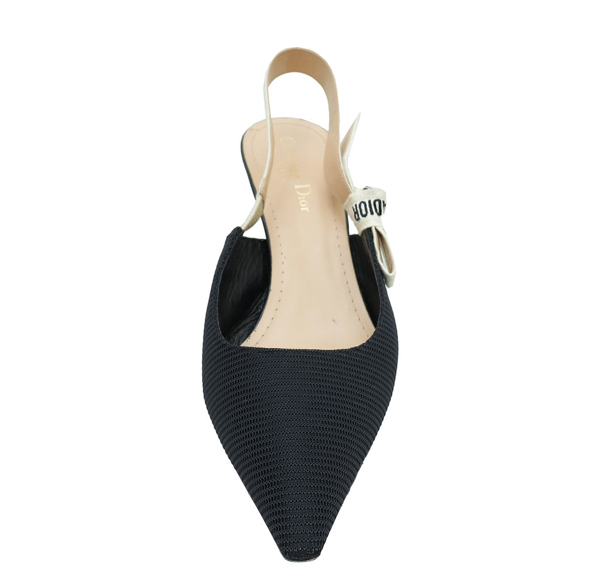 Christian Dior Black J'Adior Technical Fabric Slingback Pump 40.5