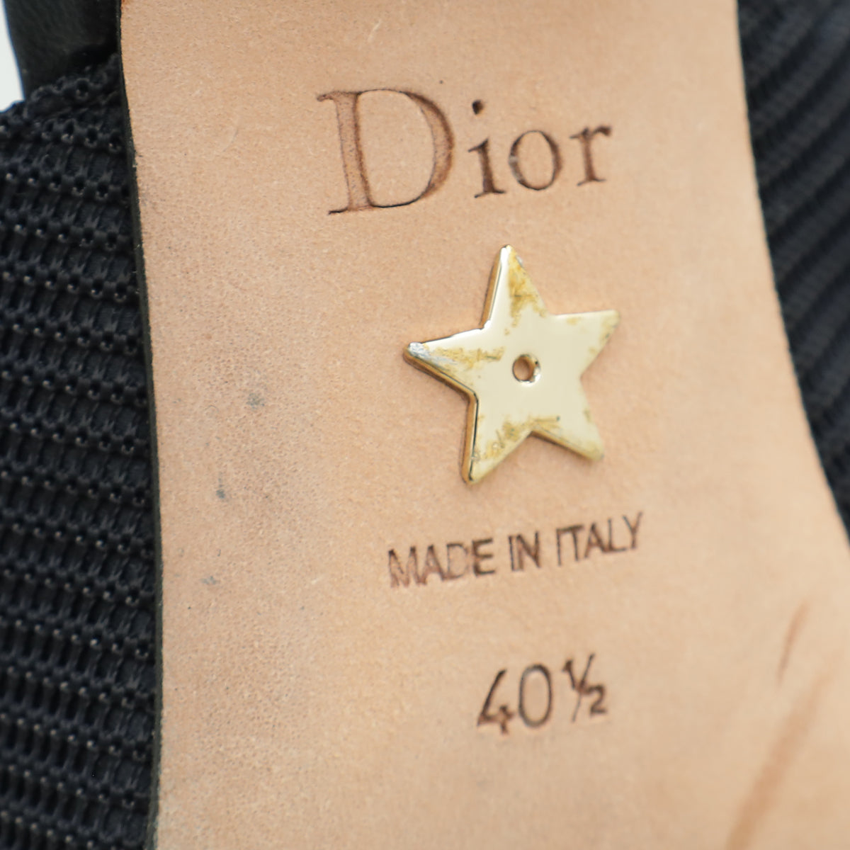 Christian Dior Black J'Adior Technical Fabric Slingback Pump 40.5