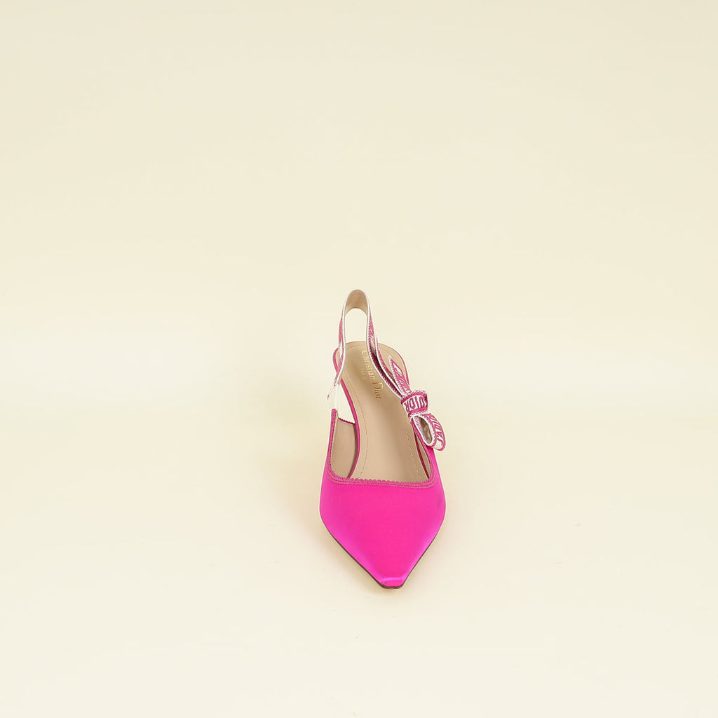 Christian Dior Rani Pink J'adior Slingback Pumps 41.5