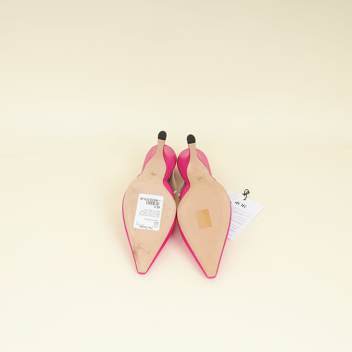 Christian Dior Rani Pink J'adior Slingback Pumps 41.5