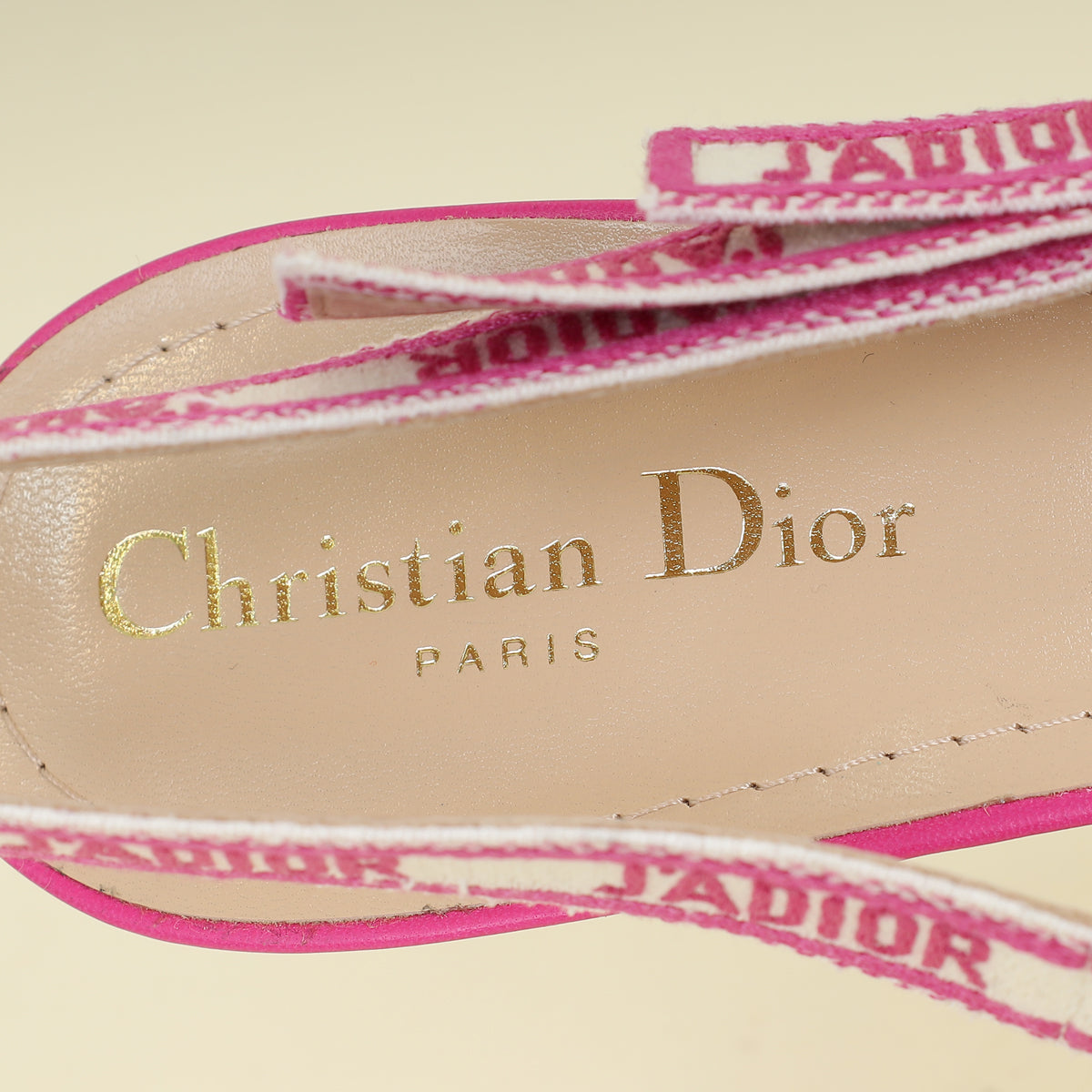 Christian Dior Rani Pink J'adior Slingback Pumps 41.5