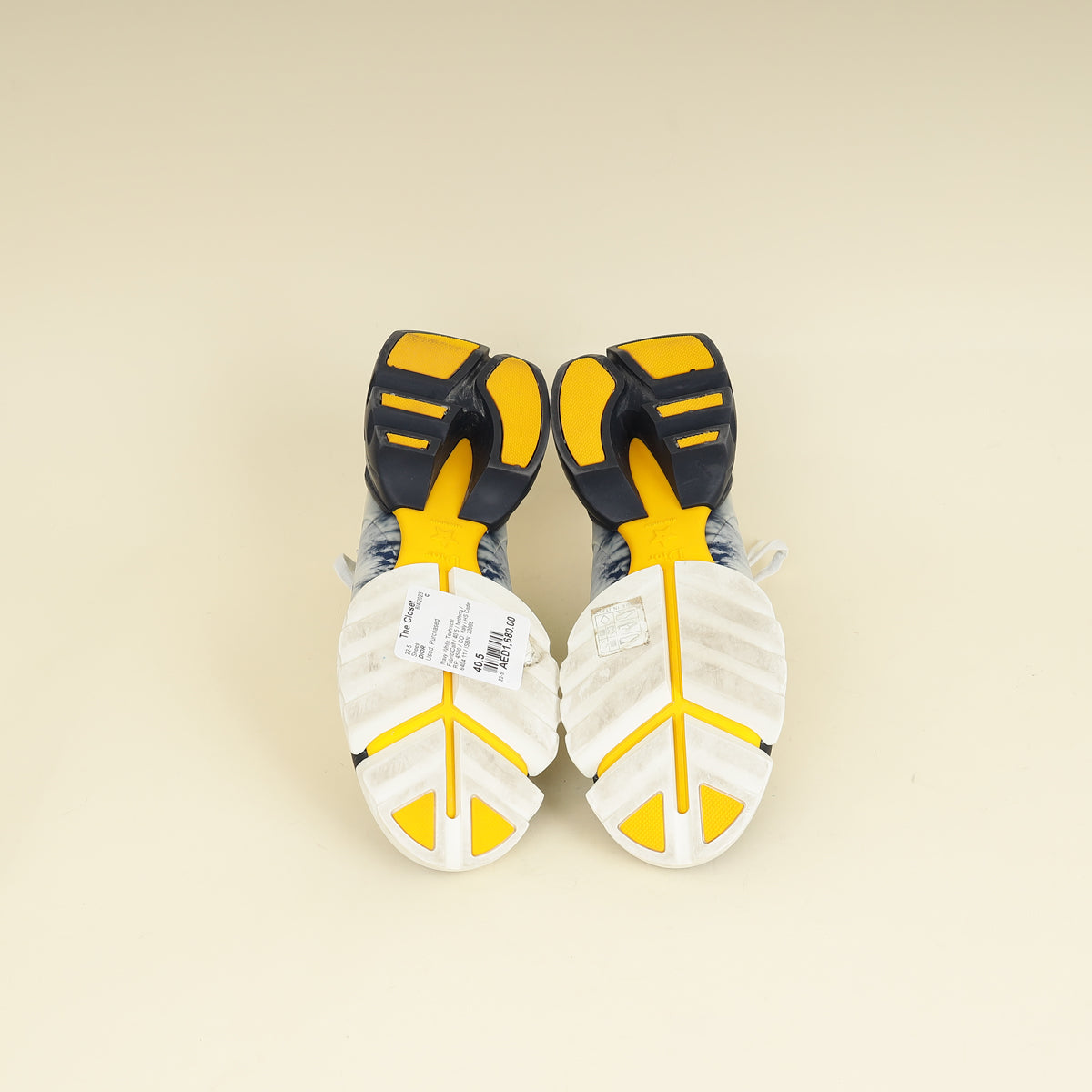Christian Dior Bicolor Tie & Dior D Connect Sneakers 40.5
