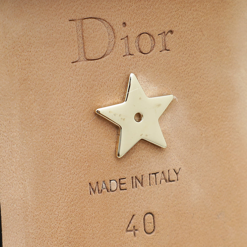 Christian Dior Black & Moi Slingback Flats 40