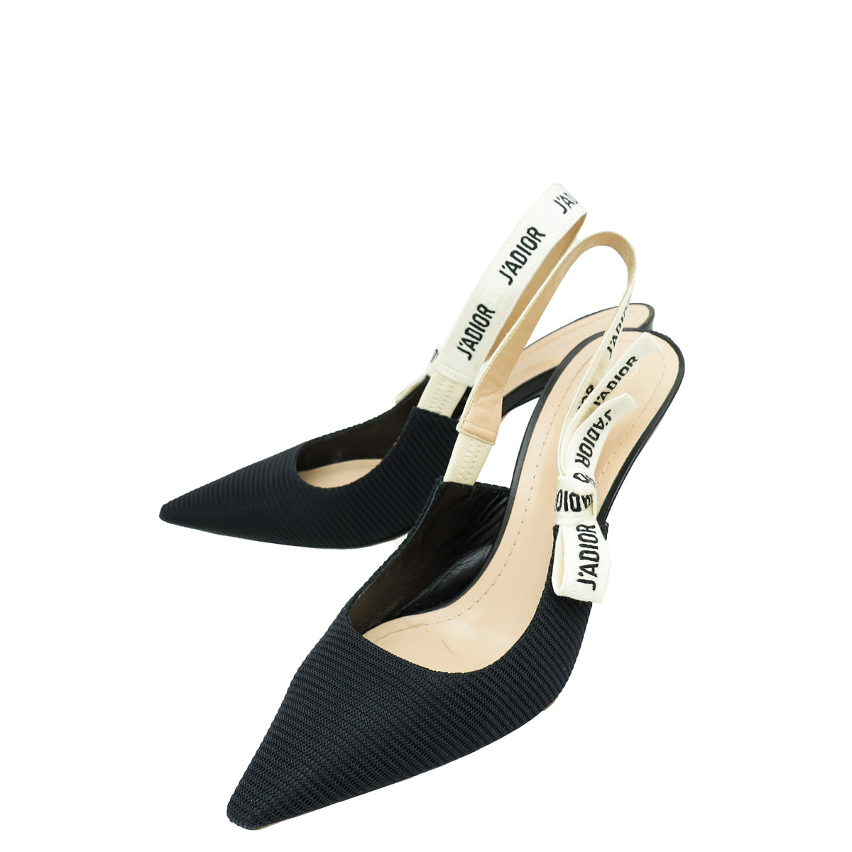 Christian Dior Black J'Adior Technical Slingback Pump 40