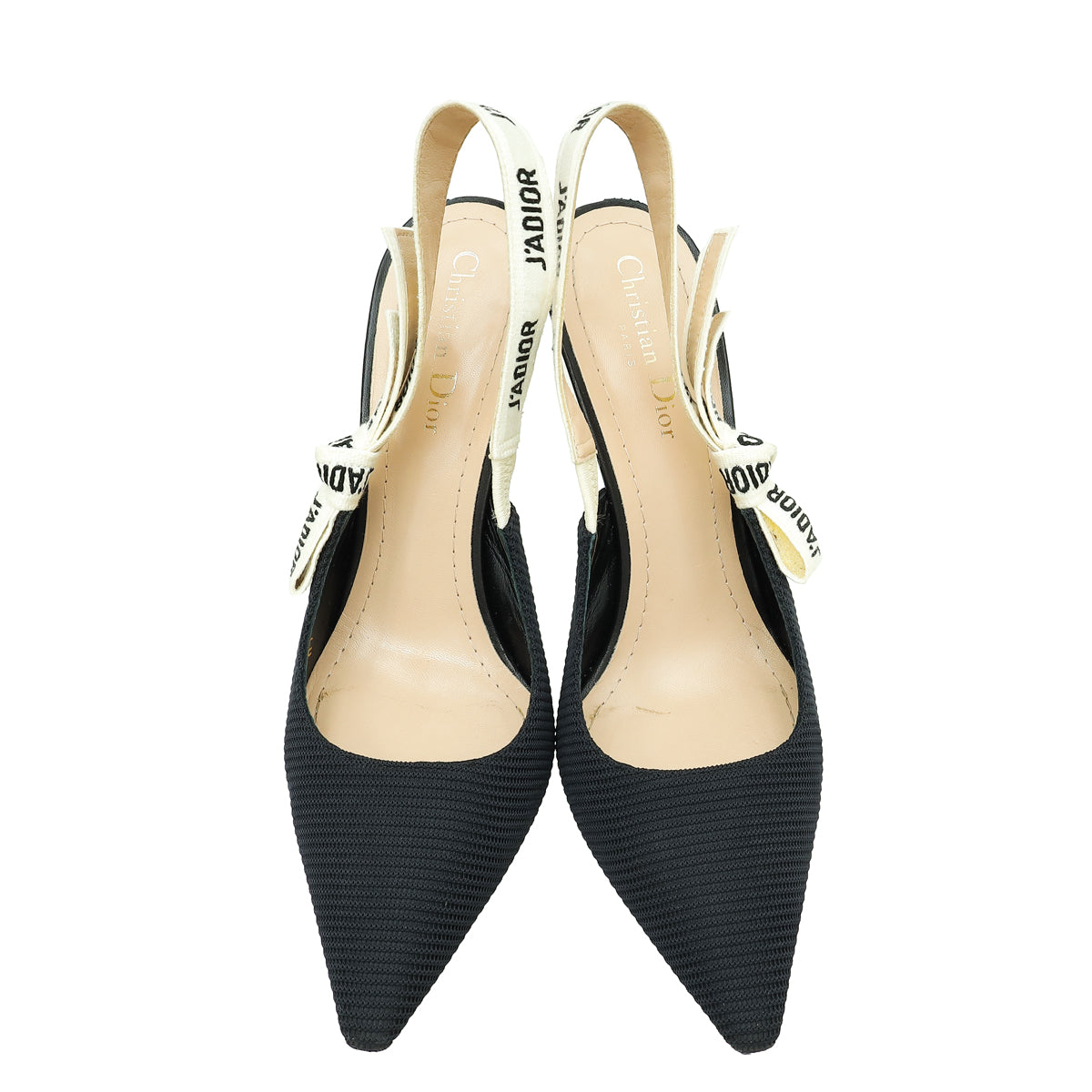 Christian Dior Black J'Adior Technical Slingback Pump 40