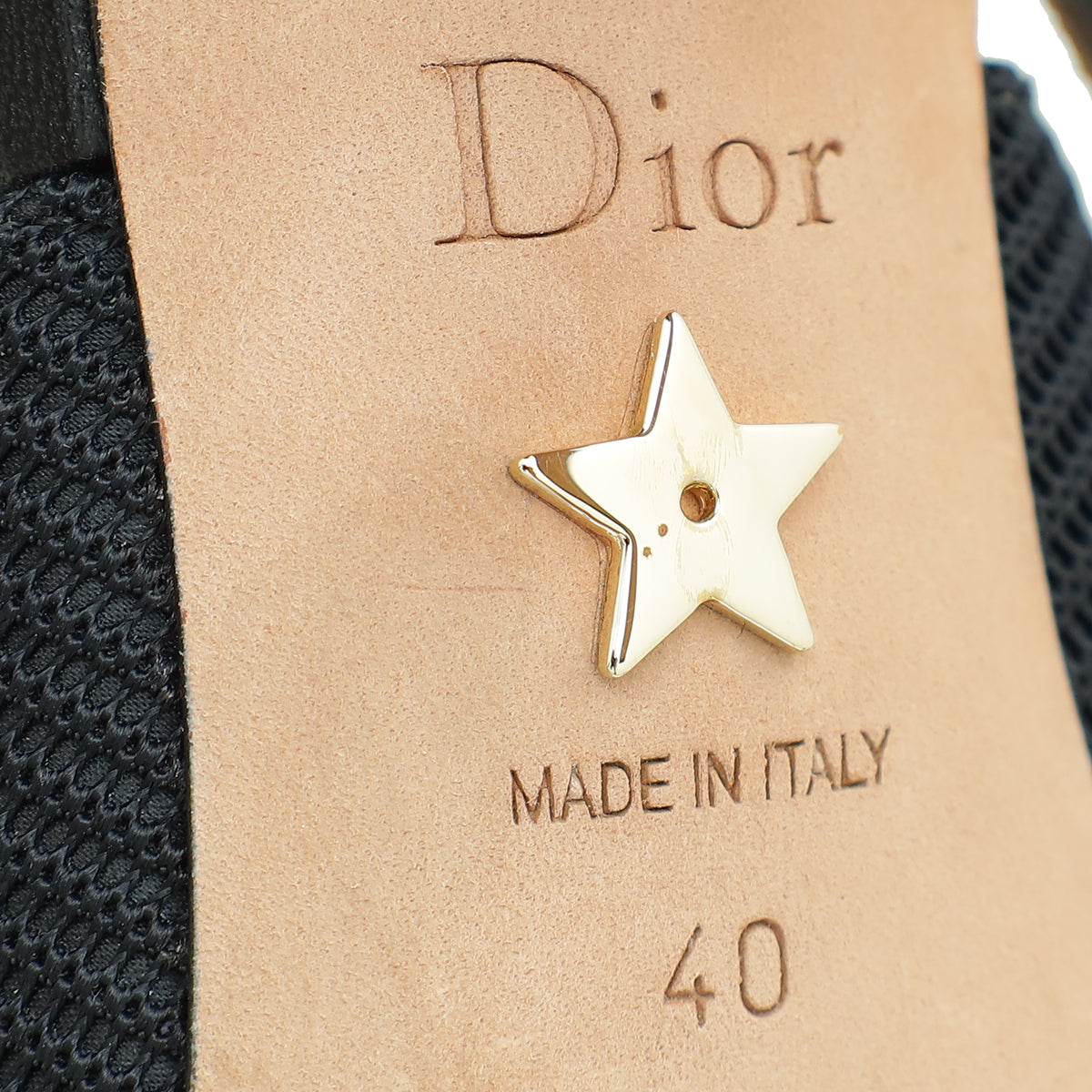 Christian Dior Black J'Adior Technical Slingback Pump 40