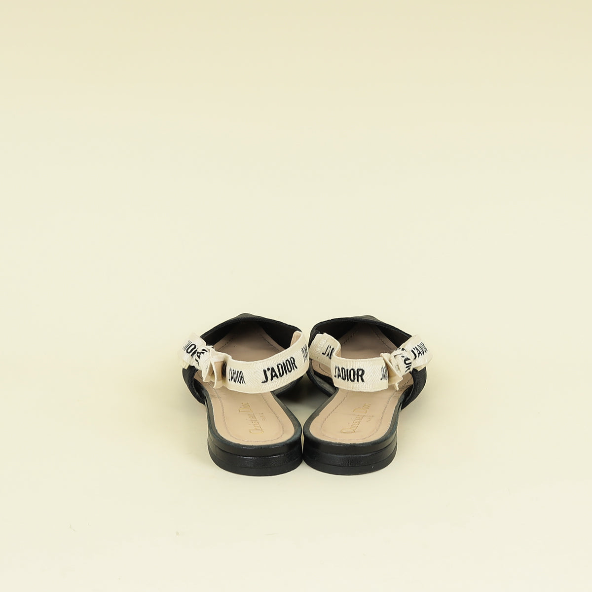 Christian Dior Black J'Adior Flat Slingback 40