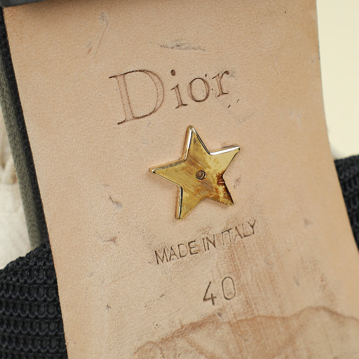 Christian Dior Black J'Adior Flat Slingback 40
