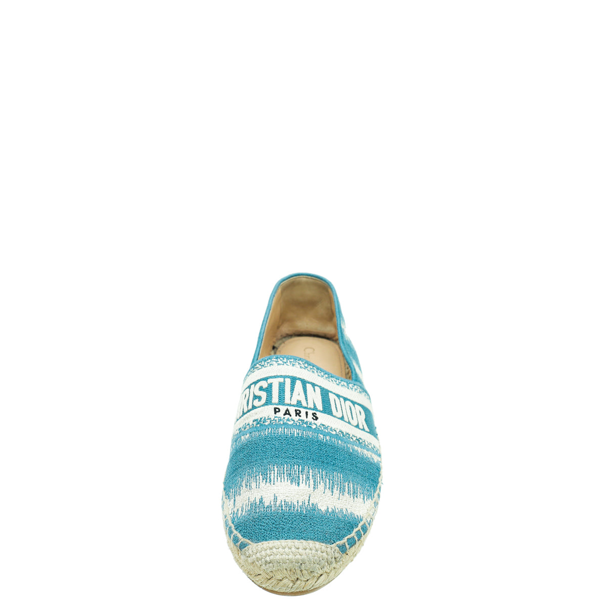 Christian Dior Light Blue D-Stripes Granville Espadrille 40