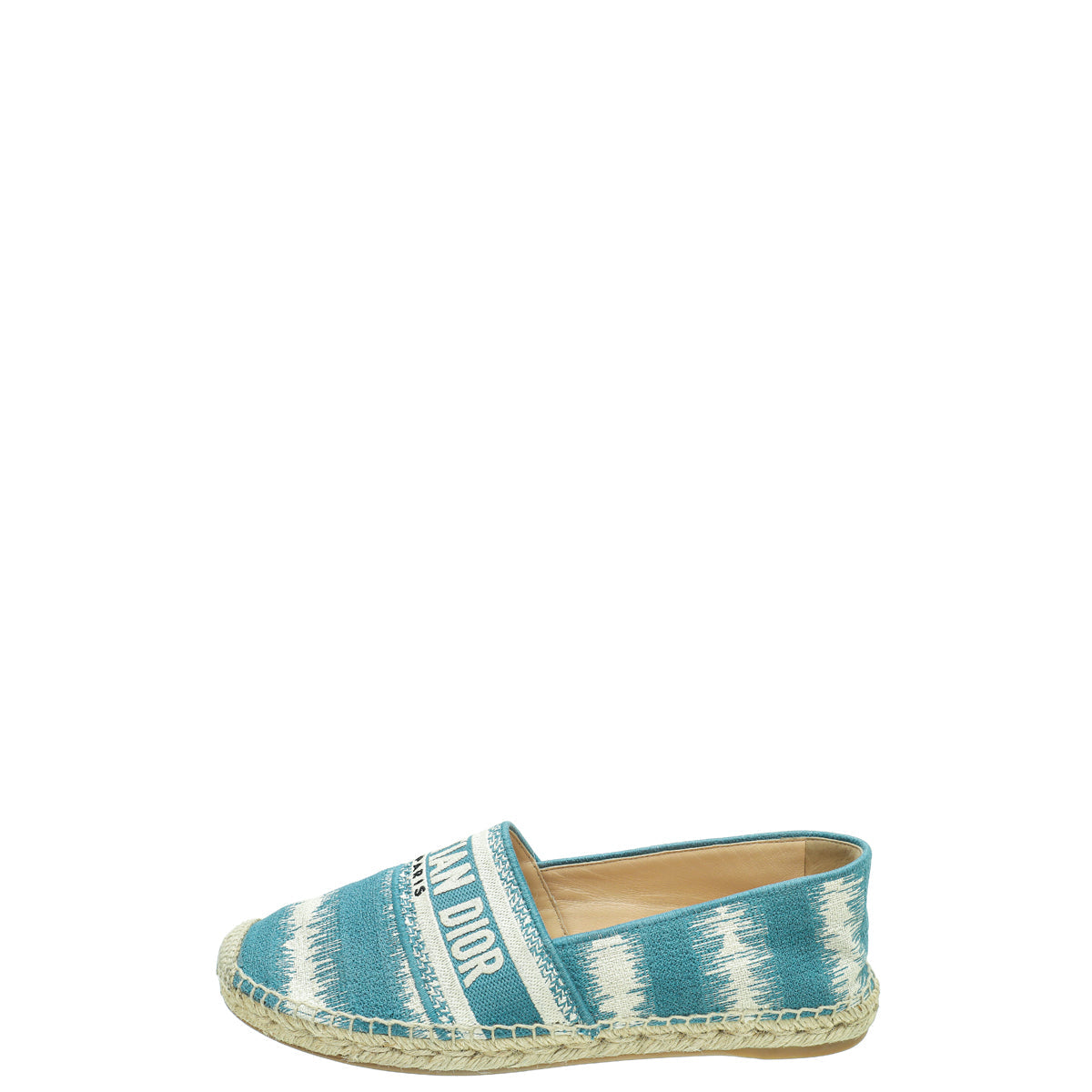 Christian Dior Light Blue D-Stripes Granville Espadrille 40