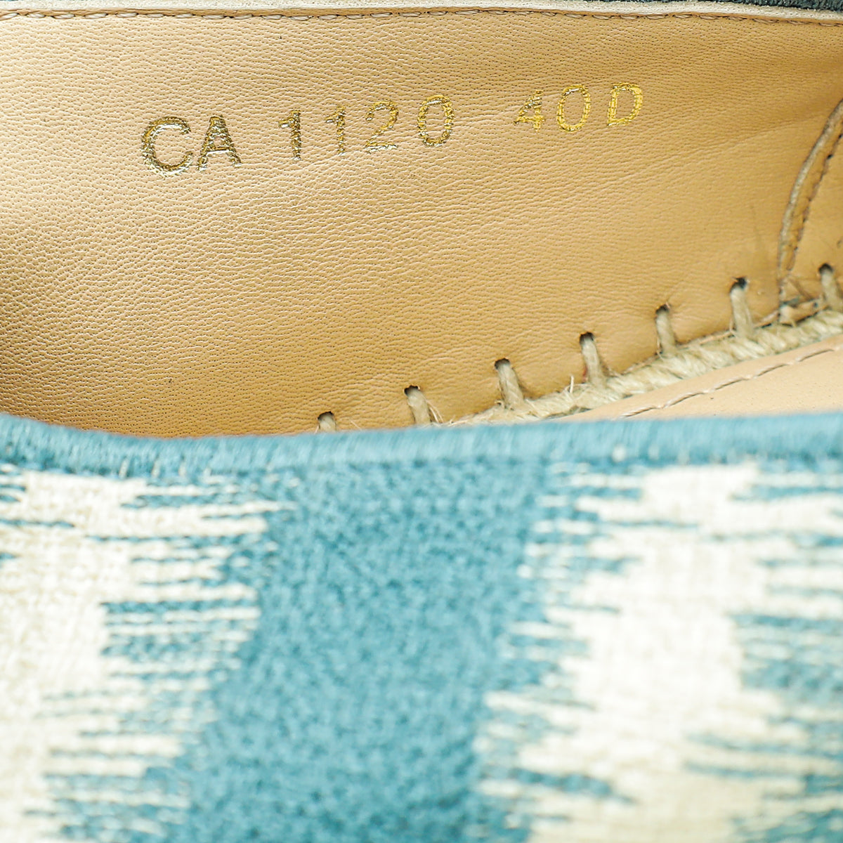 Christian Dior Light Blue D-Stripes Granville Espadrille 40