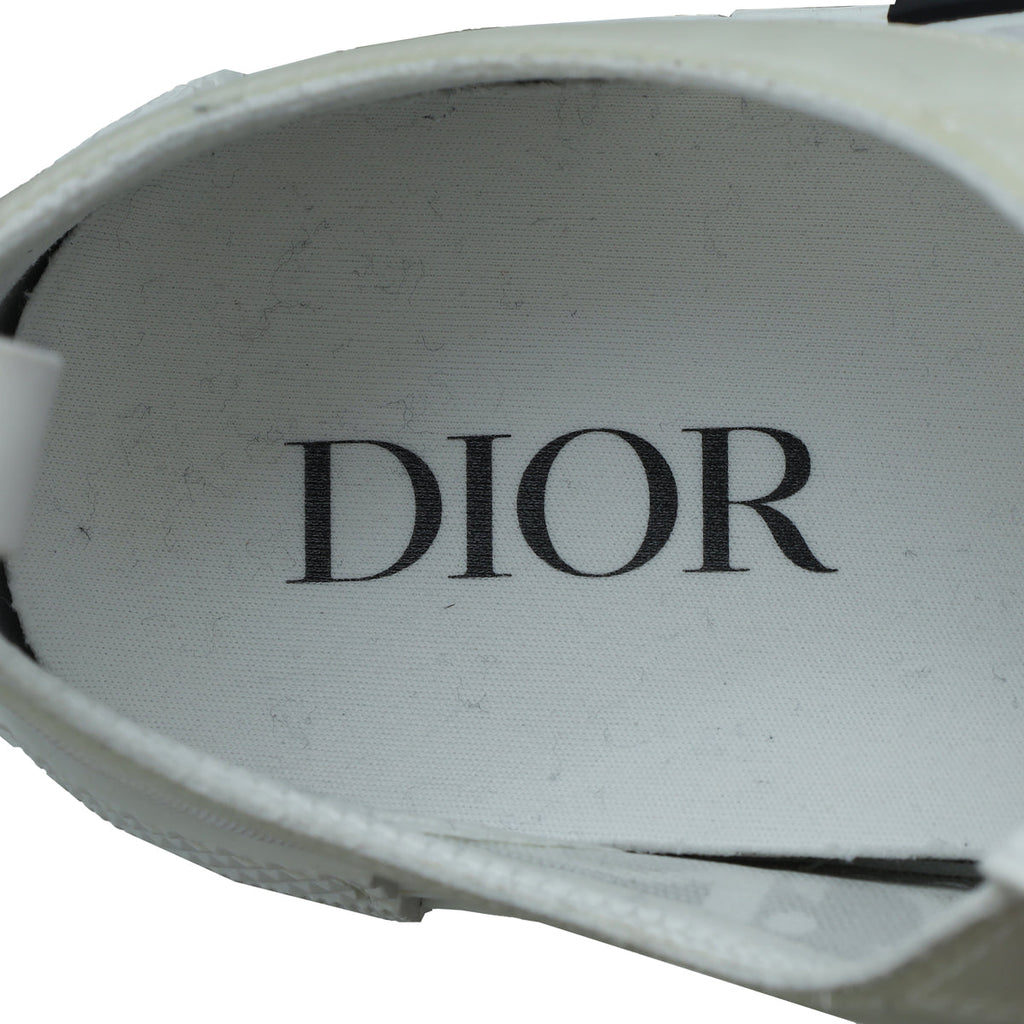 Christian Dior White Oblique B23 Low Top Sneaker 41