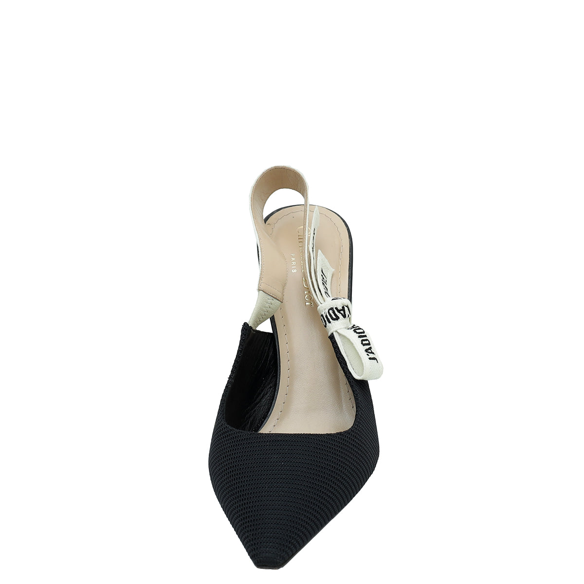 Christian Dior Black J'adior Technical Fabric Slingback Pump 41