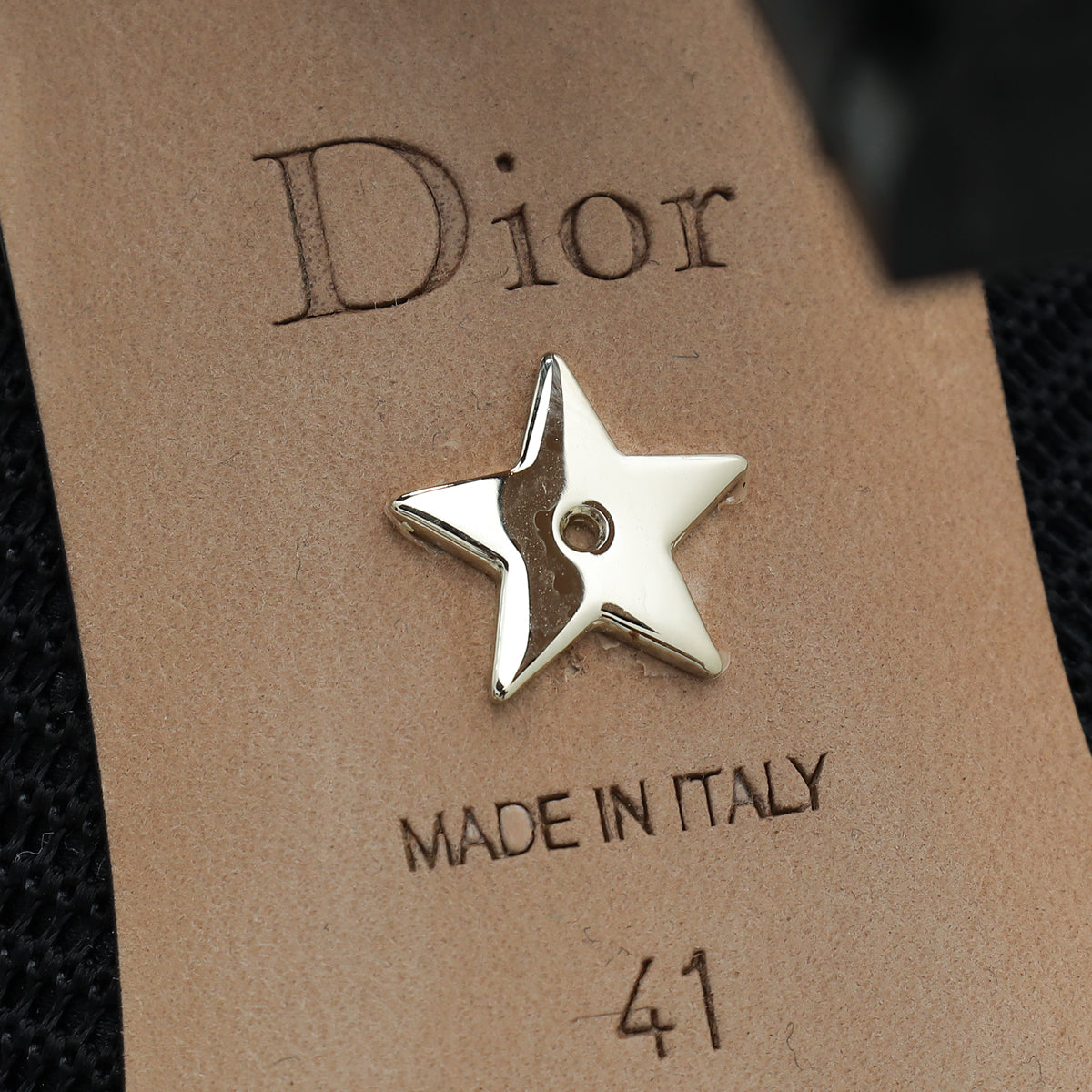 Christian Dior Black J'adior Technical Fabric Slingback Pump 41