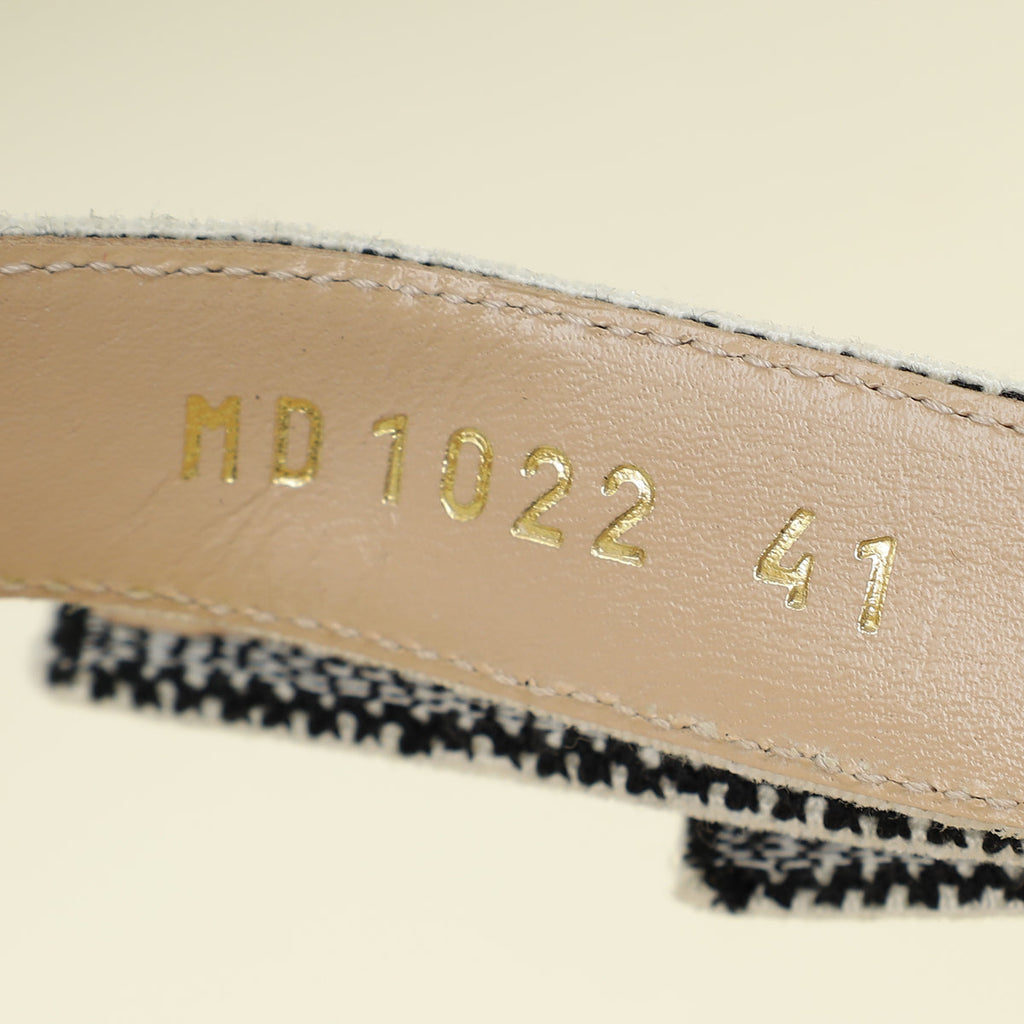 Christian Dior Black J'adior Lace Embroidered Slingback Pump 41