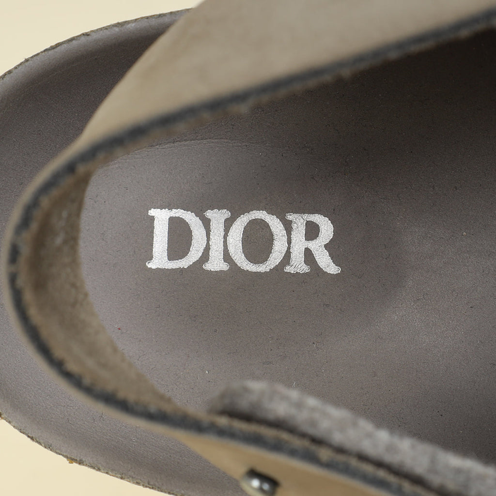Christian Dior Grey X Birkenstock Milano Sandal 41