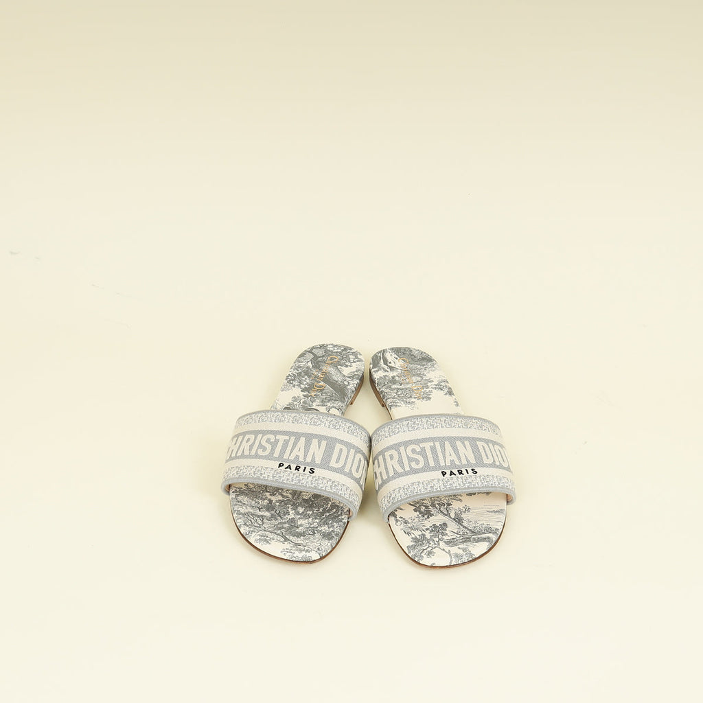 Christian Dior Bicolor D-Way Toile De Jouy Sandal 41