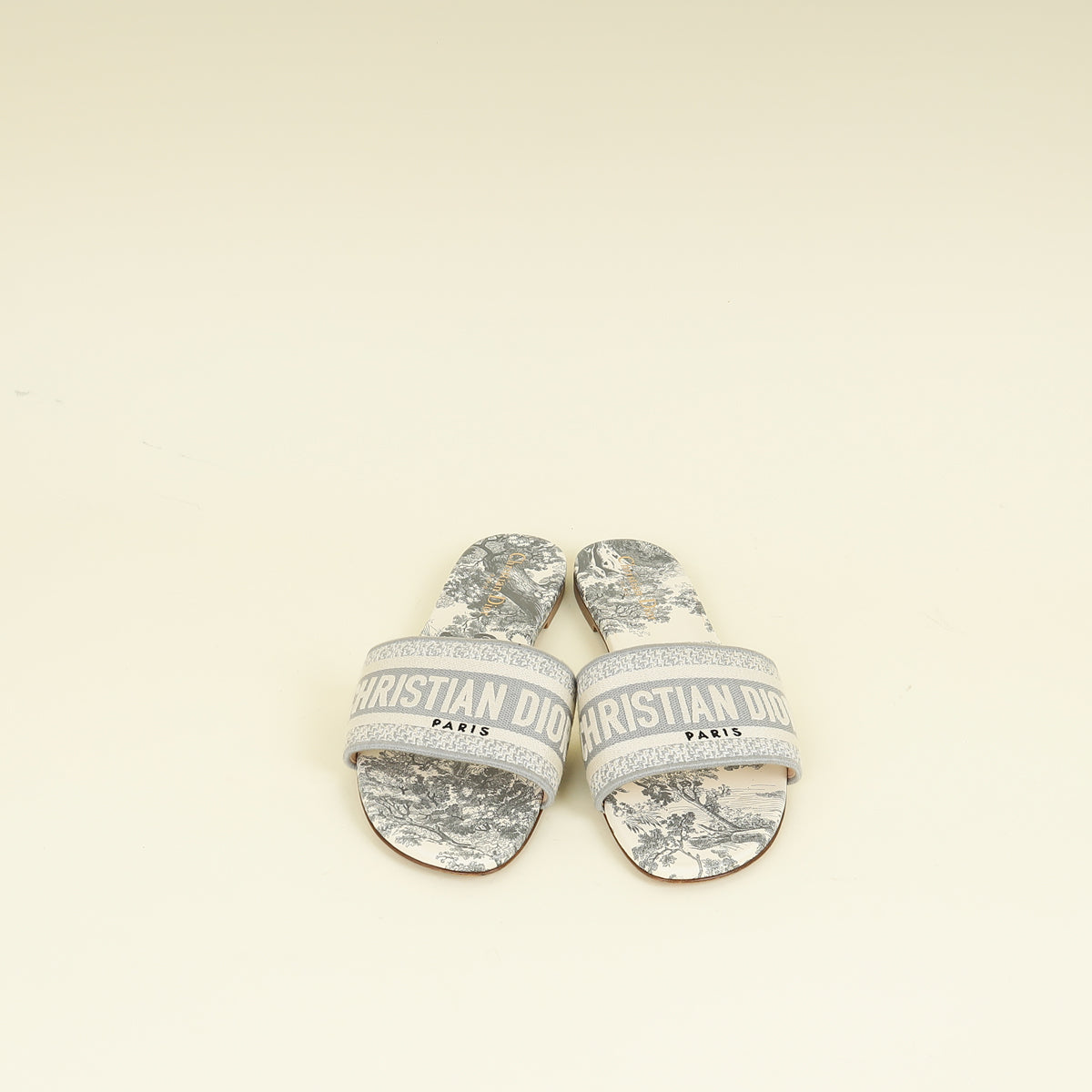 Christian Dior Bicolor D-Way Toile De Jouy Sandal 41