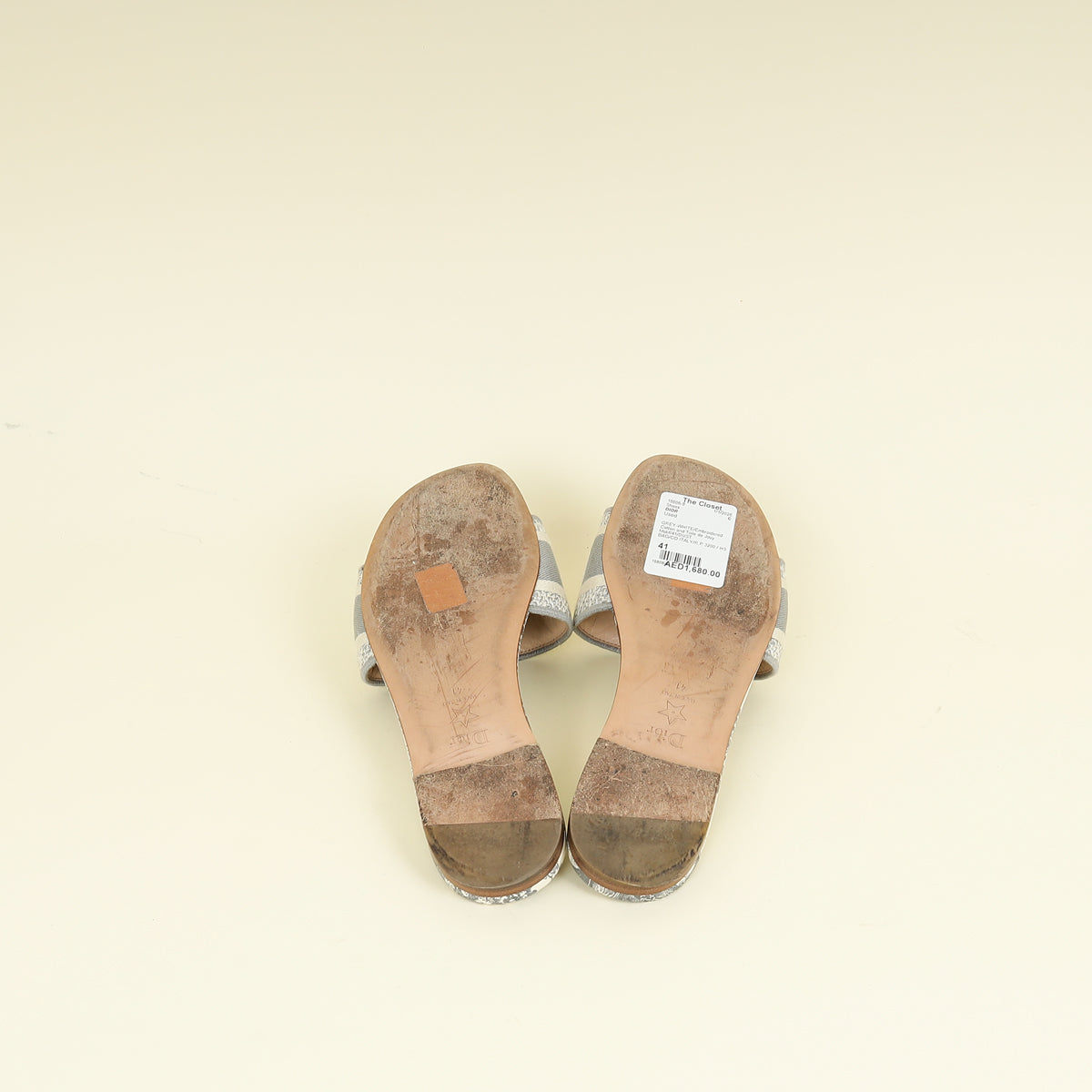 Christian Dior Bicolor D-Way Toile De Jouy Sandal 41