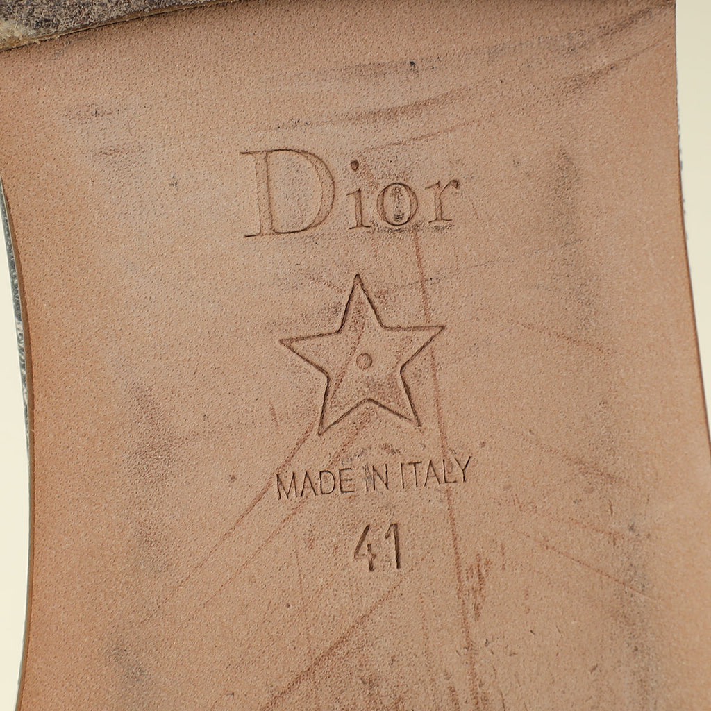 Christian Dior Bicolor D-Way Toile De Jouy Sandal 41