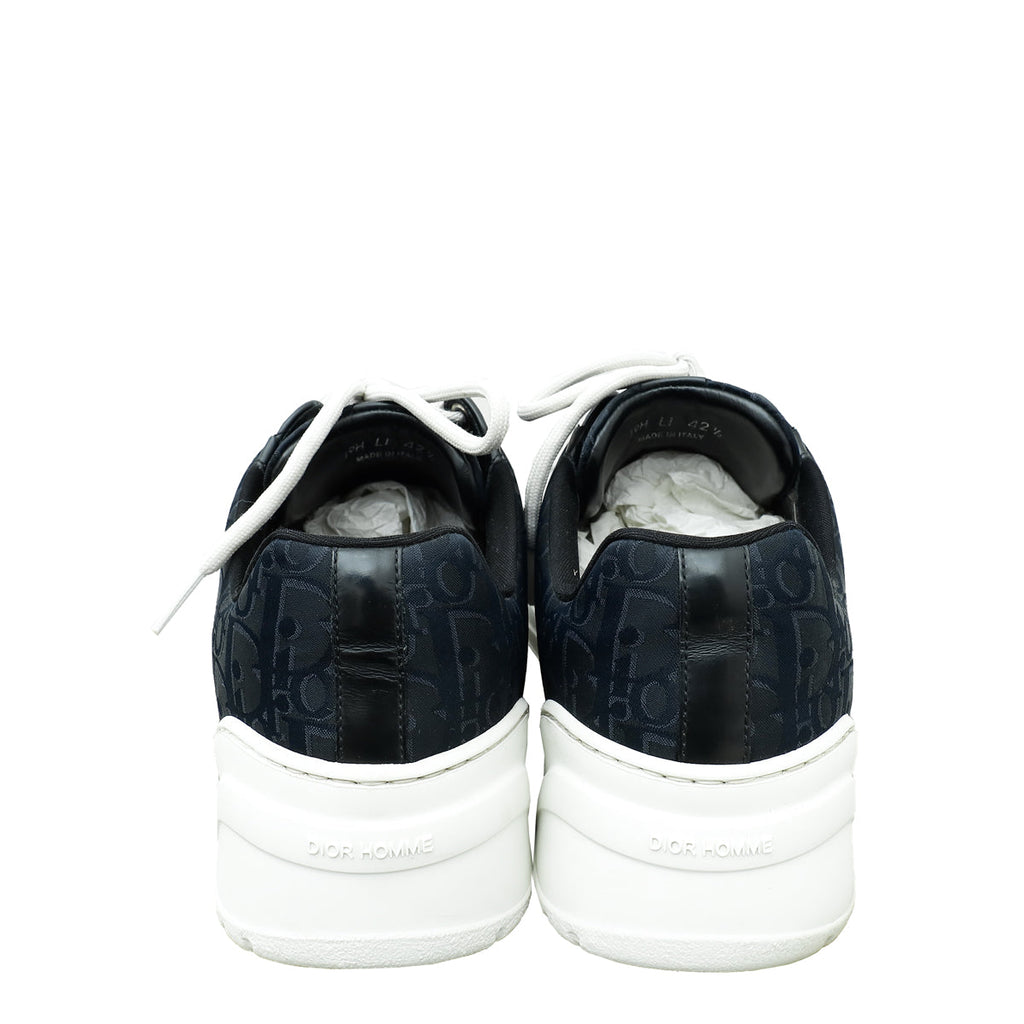 Christian Dior Bicolor Homme Oblique Nylon Lace Up Sneakers 42.5