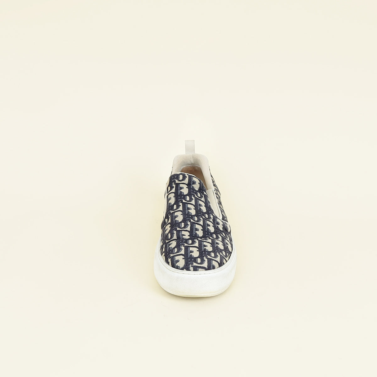 Christian Dior Blue Oblique Solar Slip On Sneaker 42