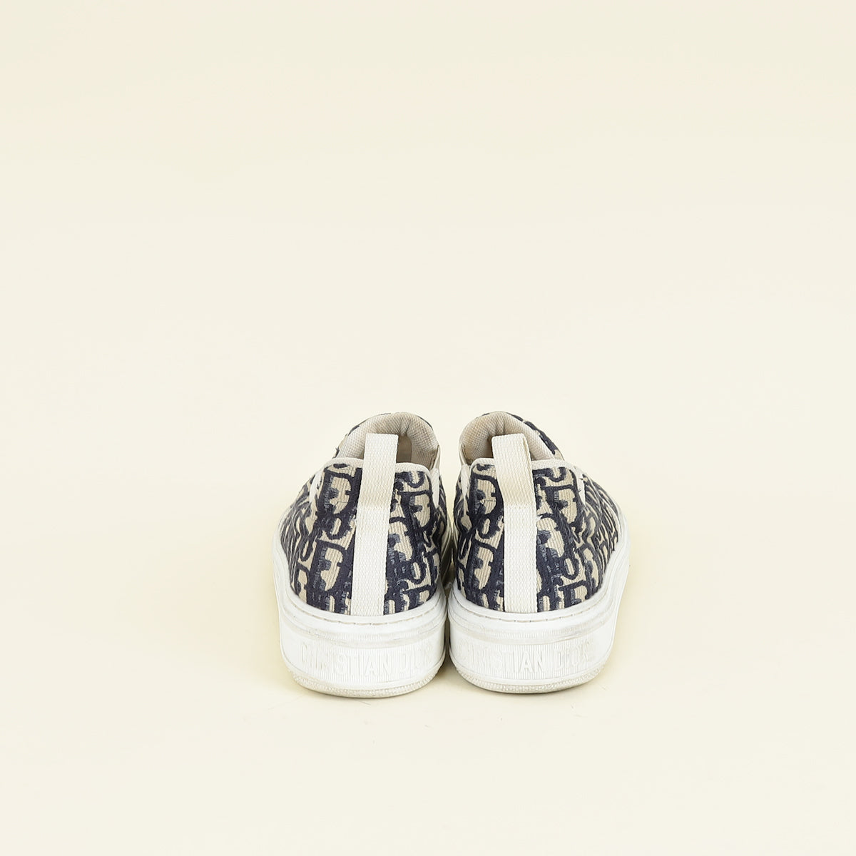 Christian Dior Blue Oblique Solar Slip On Sneaker 42