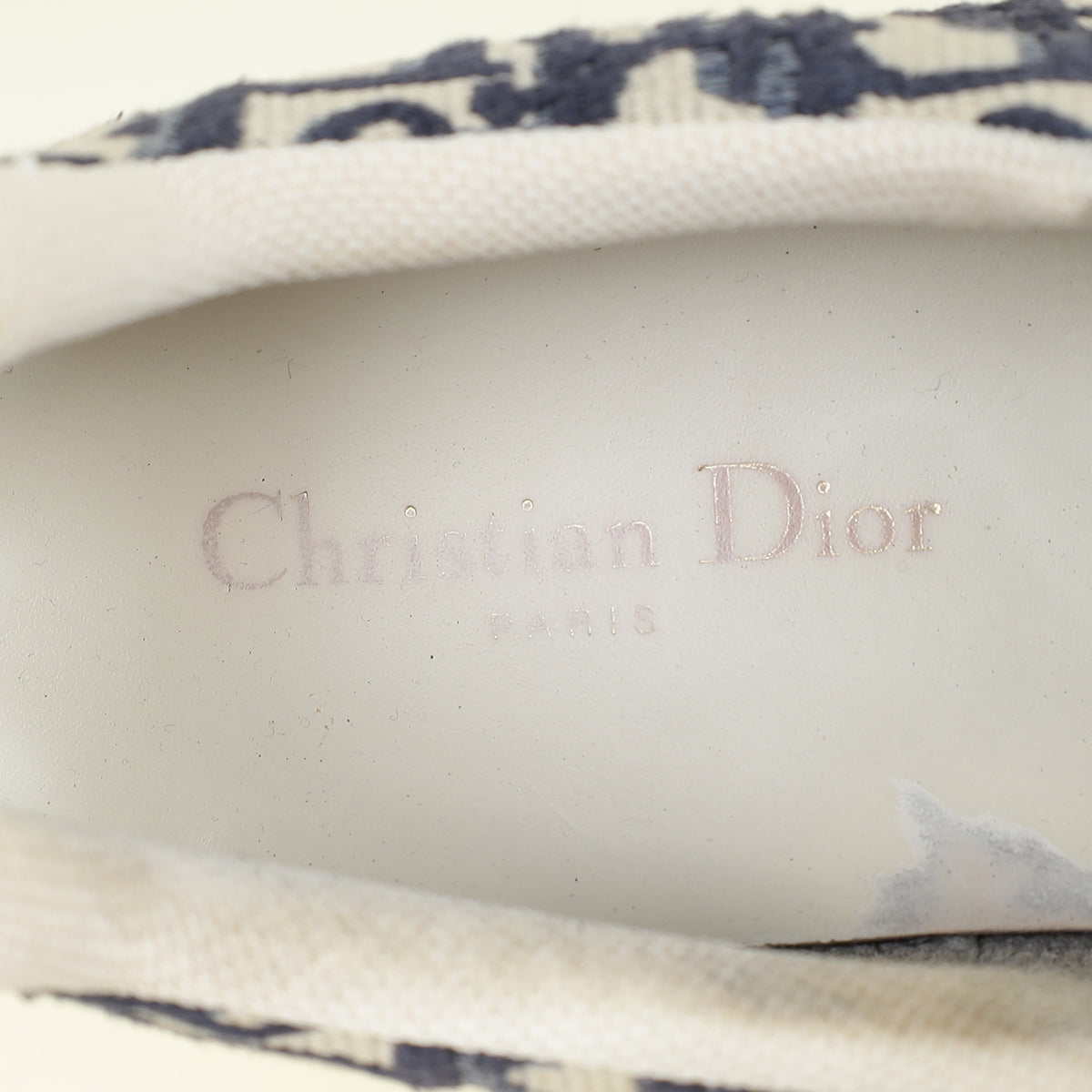 Christian Dior Blue Oblique Solar Slip On Sneaker 42