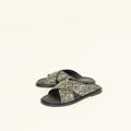 Christian Dior Khaki Green CD Diamond Alias Sandals