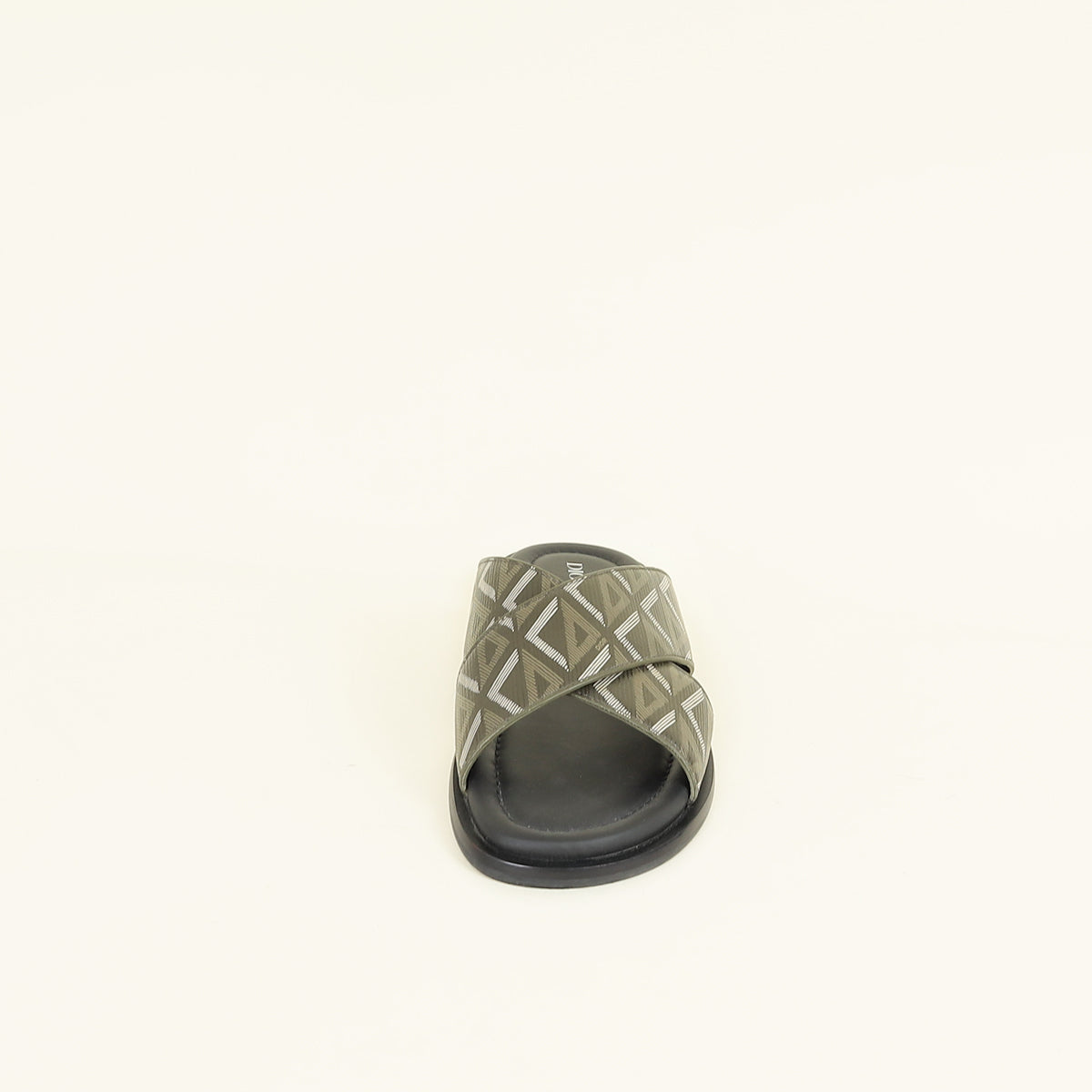 Christian Dior Khaki Green CD Diamond Alias Sandals
