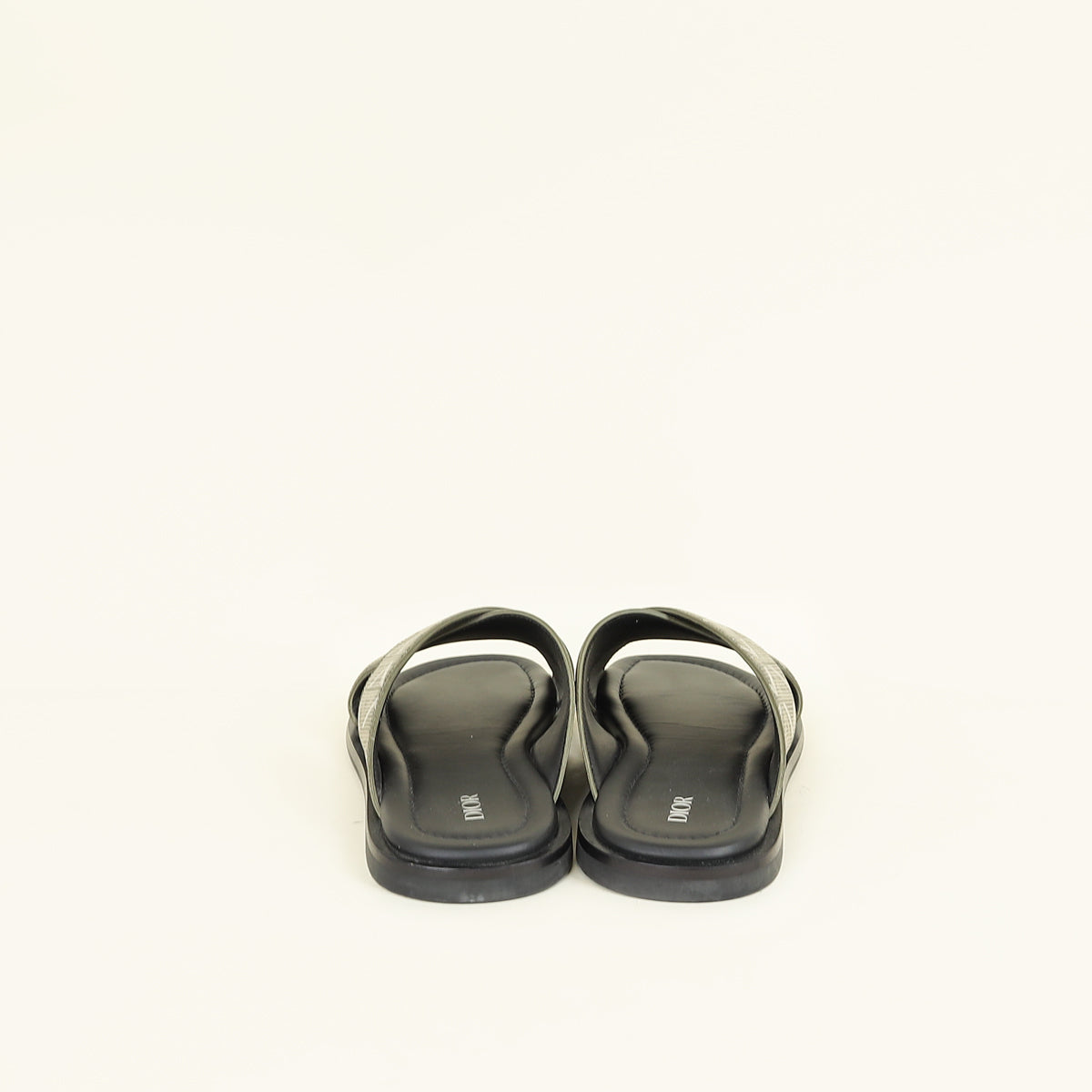 Christian Dior Khaki Green CD Diamond Alias Sandals