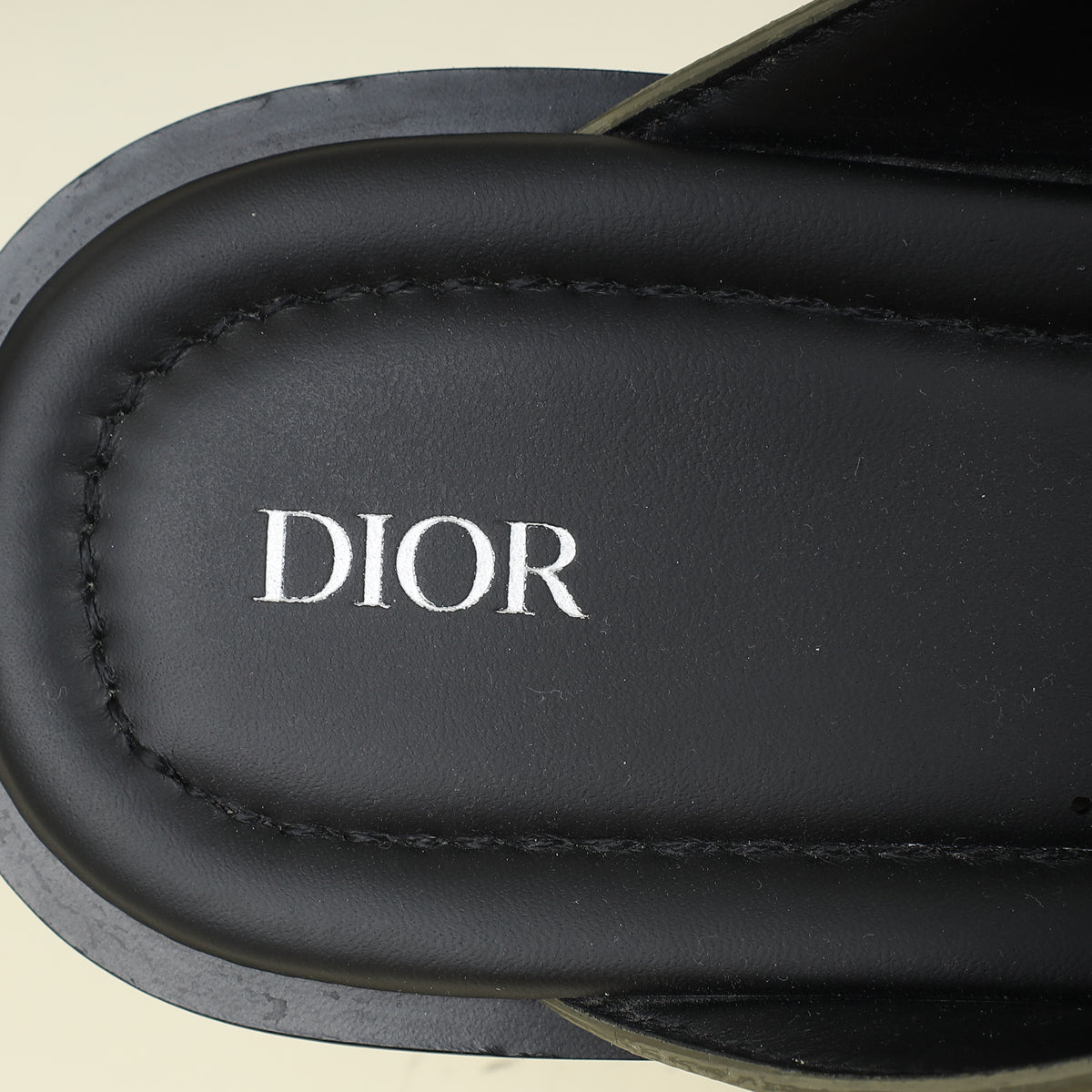 Christian Dior Khaki Green CD Diamond Alias Sandals