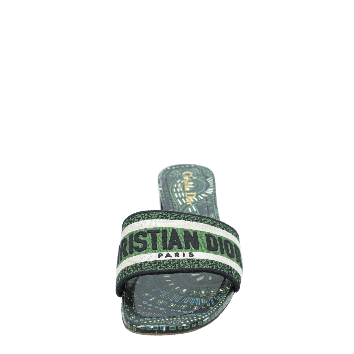 Christian Dior Bicolor Dway Heeled Slide 38