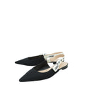 Christian Dior Black J'adior Technical Fabric Ballerina Flat 39.5