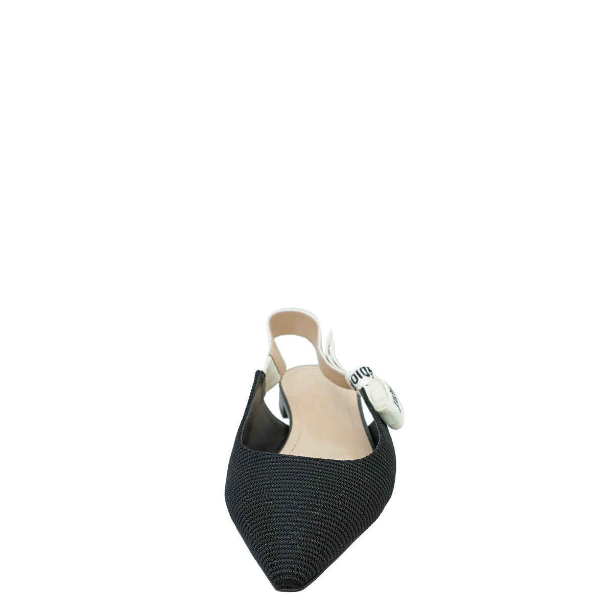 Christian Dior Black J'adior Technical Fabric Ballerina Flat 39.5