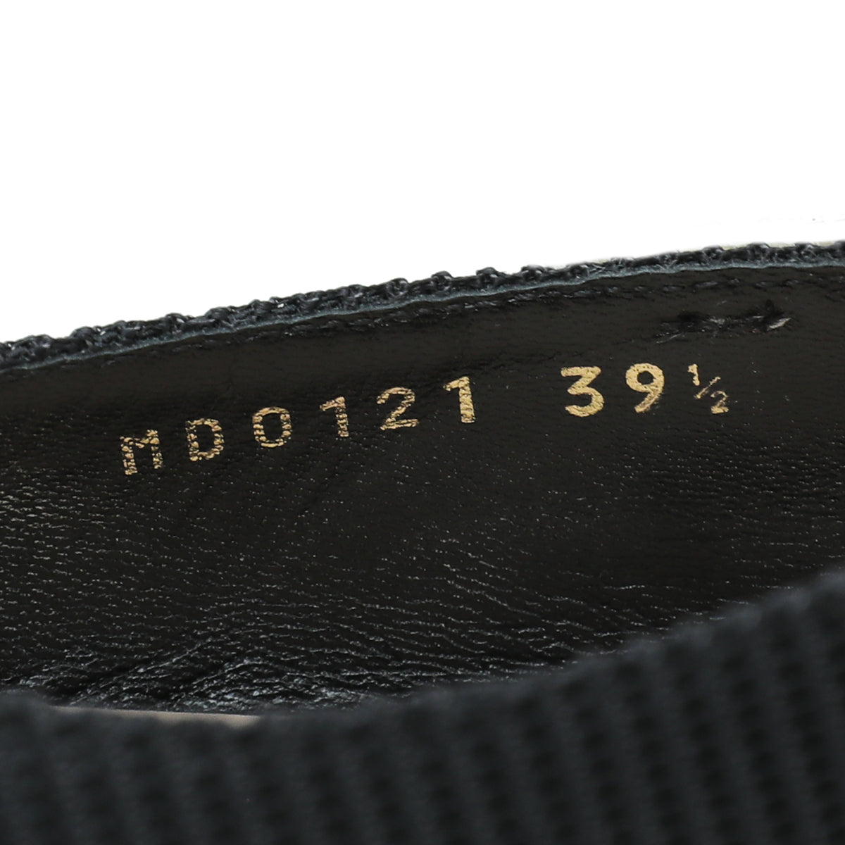 Christian Dior Black J'adior Technical Fabric Ballerina Flat 39.5