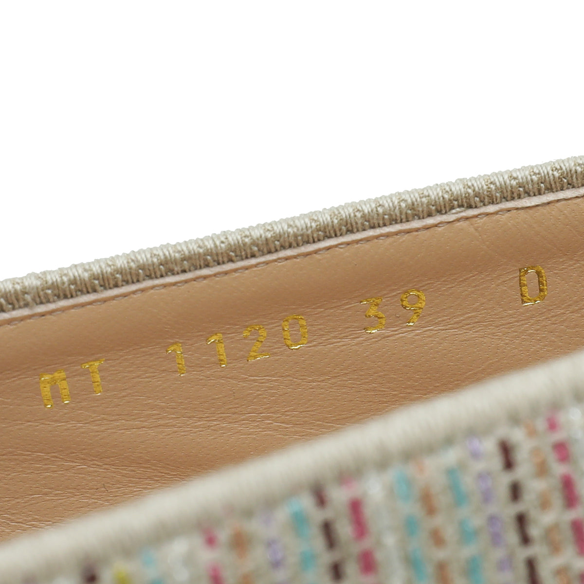 Christian Dior Metal Multicolor Romance Lurex Technical Granville Espadrille 39