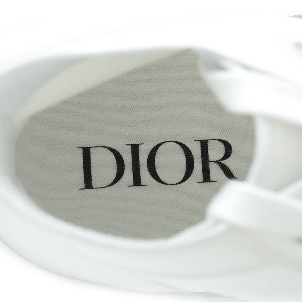 Christian Dior White B23 Canvas High Top Sneakers 42