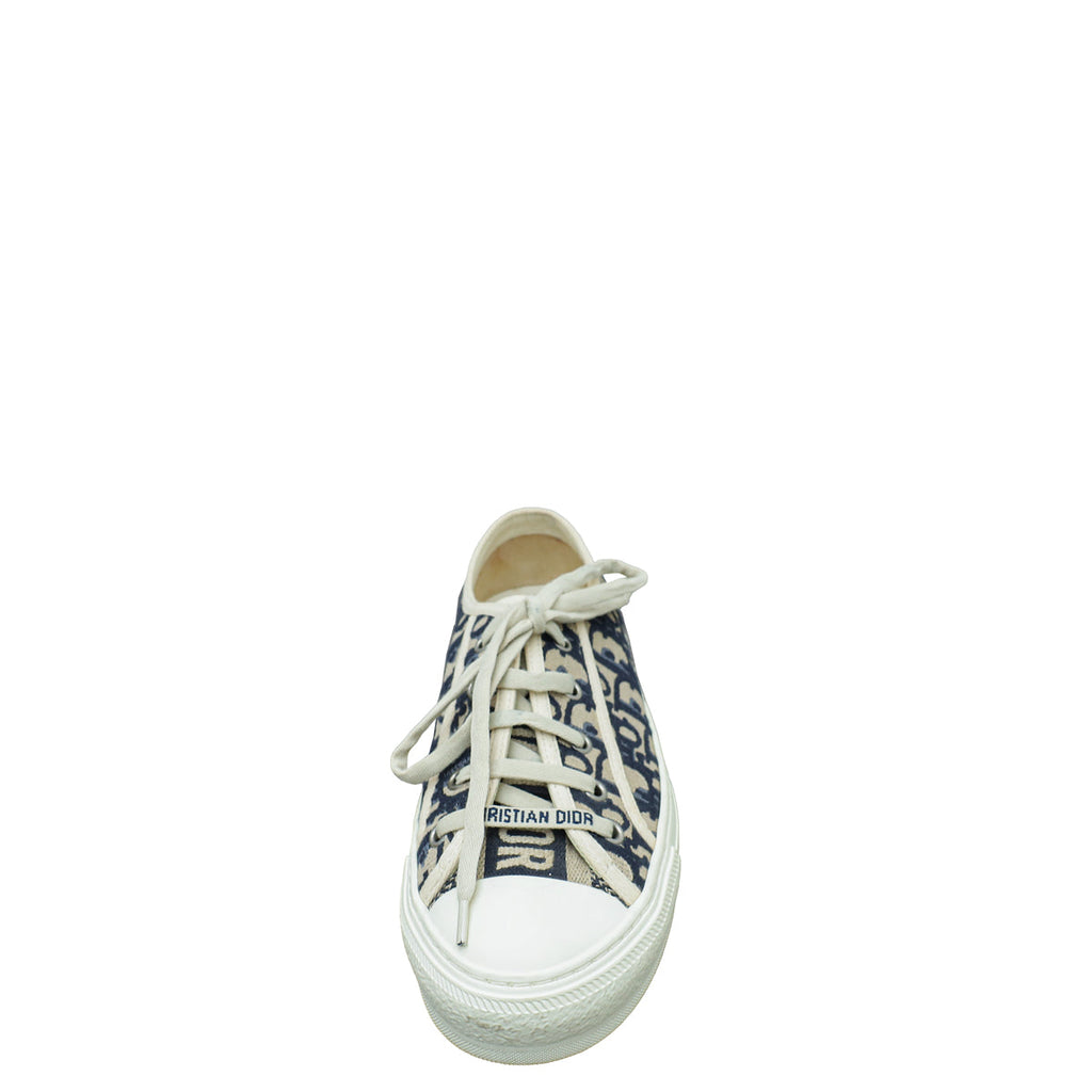 Christian Dior Blue Walk N' Dior Low Top Sneaker 36.5