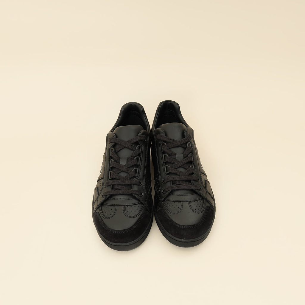 Christian Dior Black CD Lace Up Sneakers 36.5