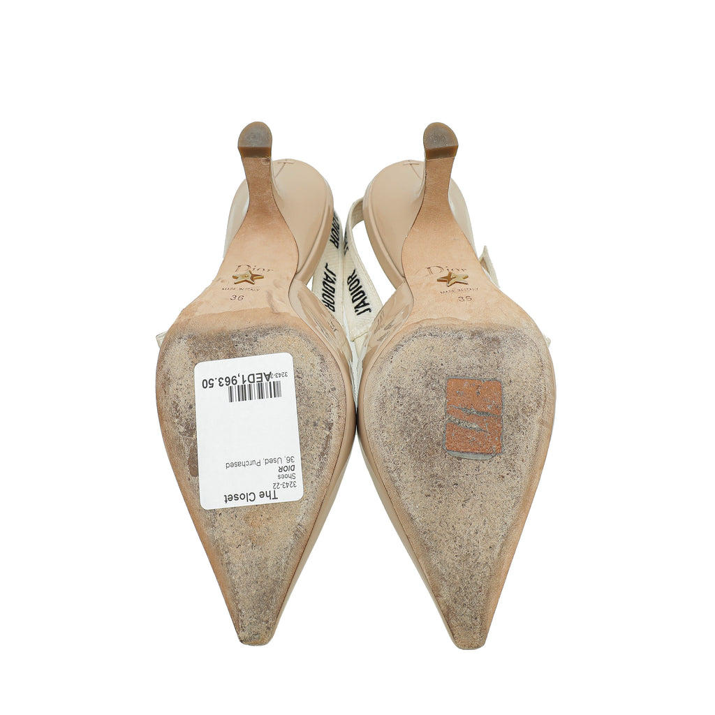 Christian Dior Nude J'adior Slingback Pump 36