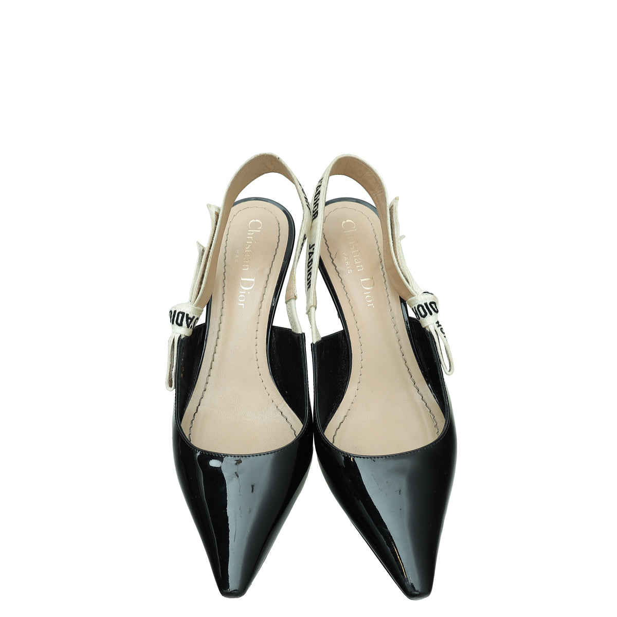 Christian Dior Black J'Adior Slingback Heels 36