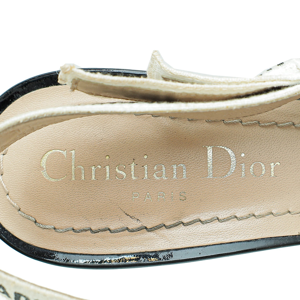 Christian Dior Black J'Adior Slingback Heels 36