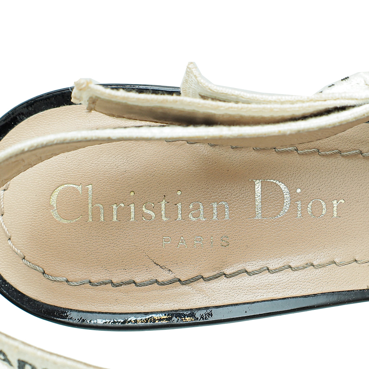 Christian Dior Black J'Adior Slingback Heels 36